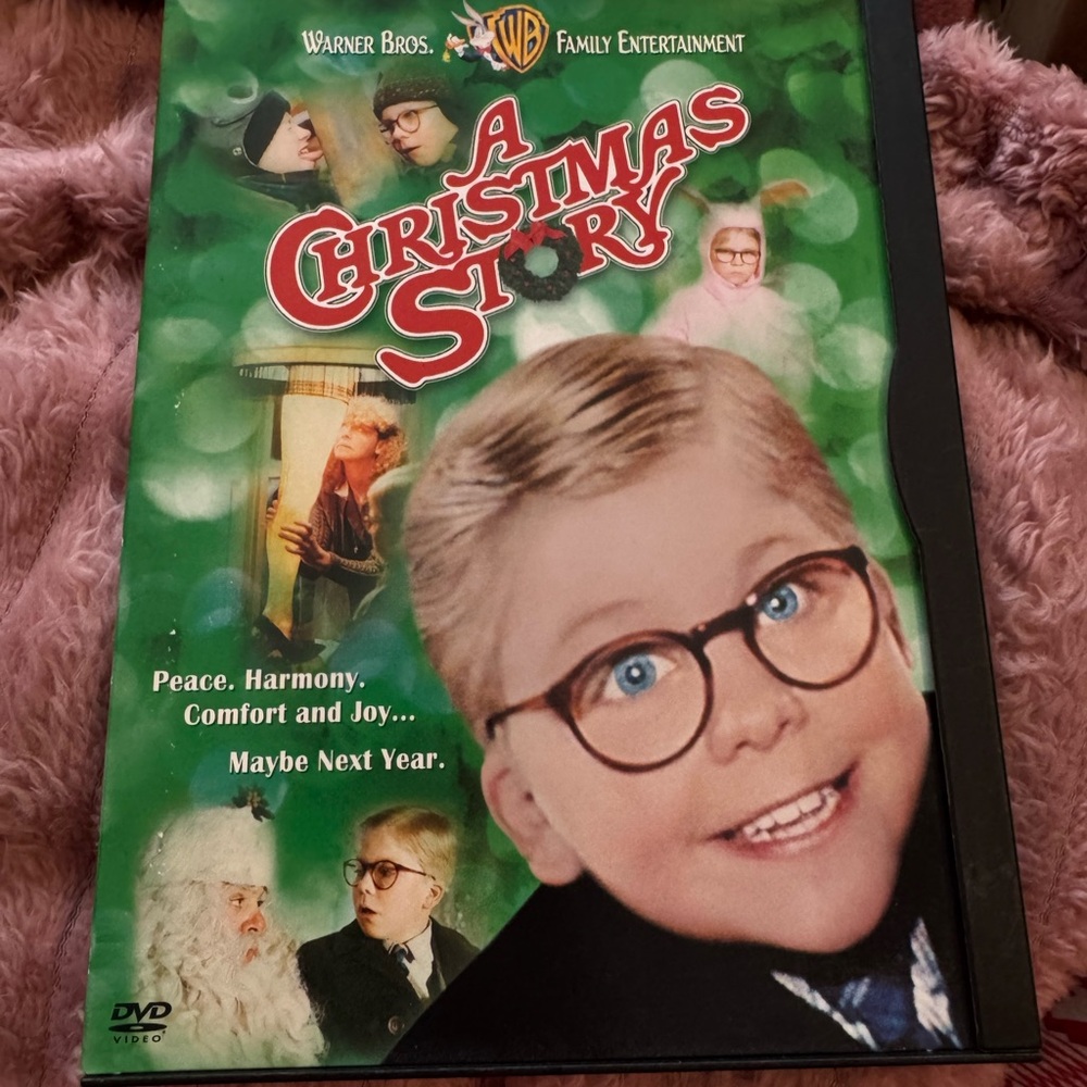 Festive Holiday Comedy DVD with Red Accents